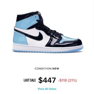 Jordan 1 Retro High UNC Patent